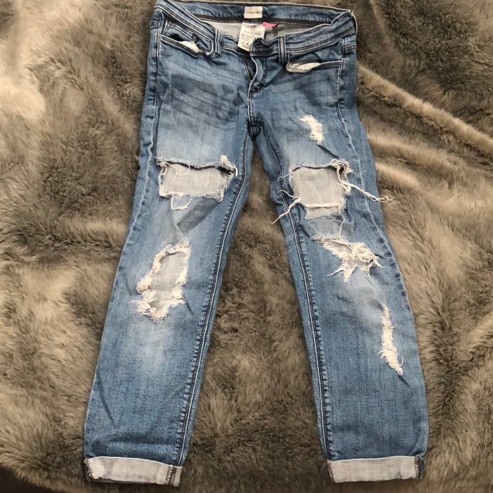 Distressed jeans